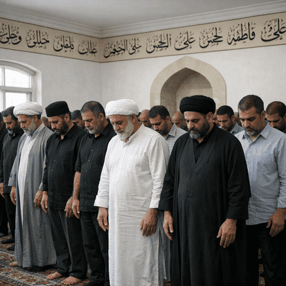 A simple guide showing how Shia Muslims pray step by step